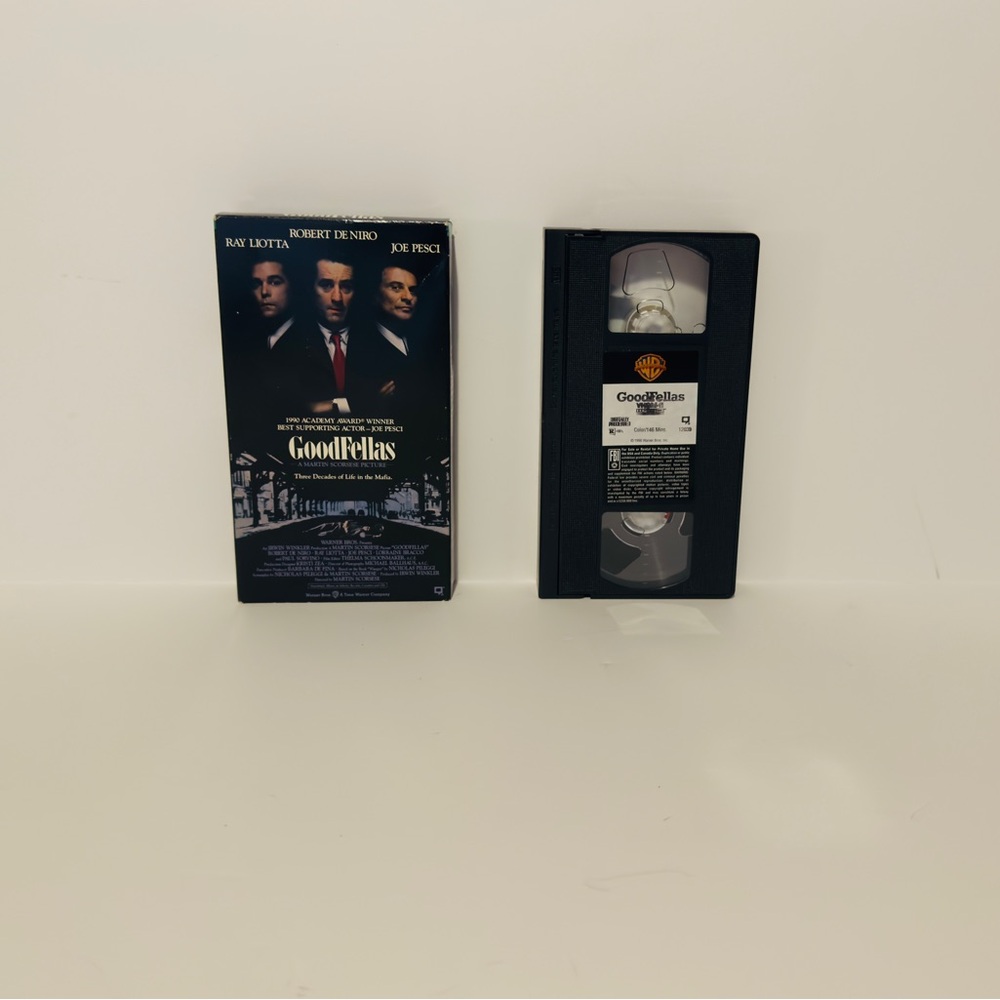 Goodfellas Warner Brothers VHS Video Robert Deniro 1990